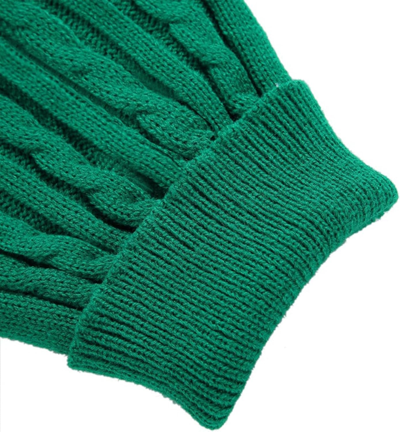 Knitted Winter Sweater for Small Dogs and Cats - Xx-Small, Green
