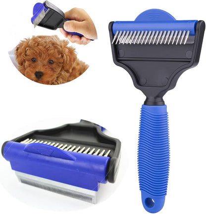 Deshedding and Grooming Tool for Dogs, Cats, and Horses: Versatile Undercoat Rake, Brush, and Comb